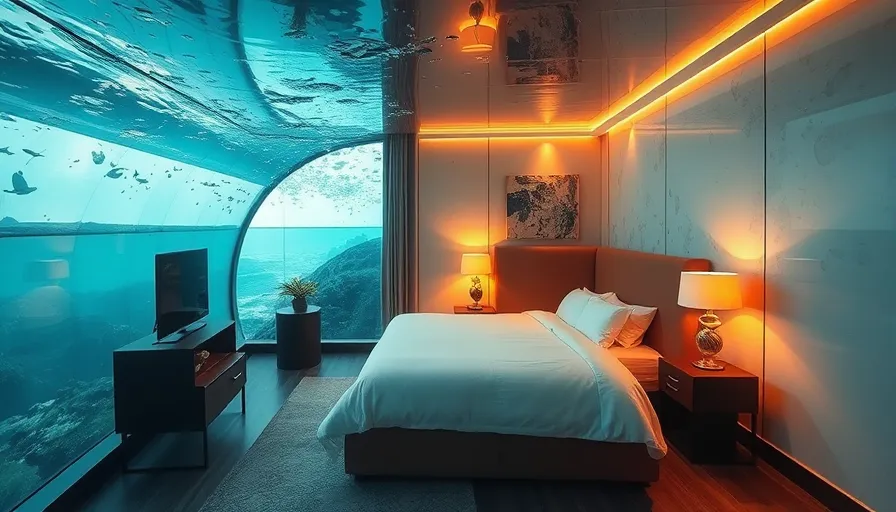 hotel room under water